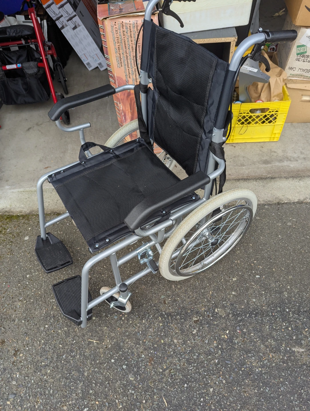 Black Folding Wheelchair - photo 2