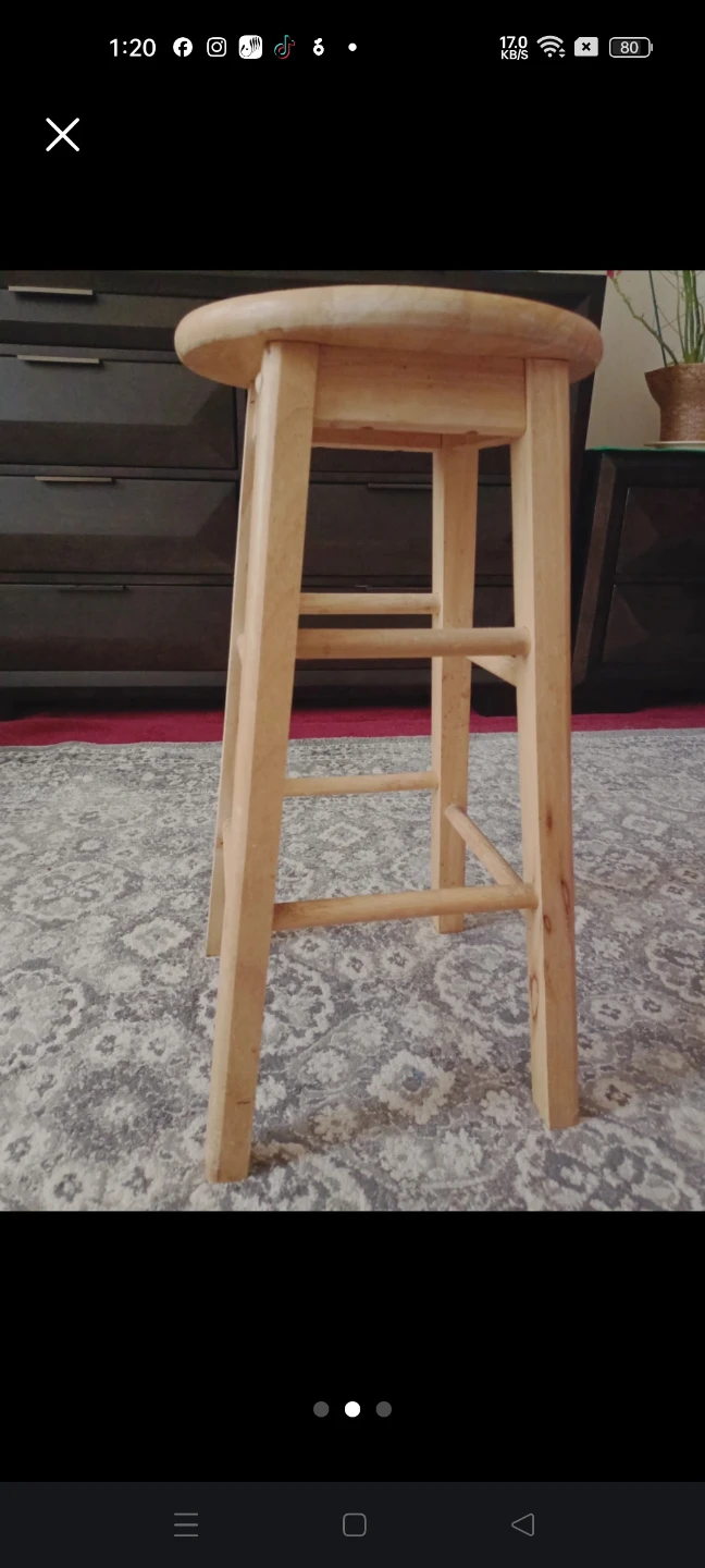 Wooden Bar Stool