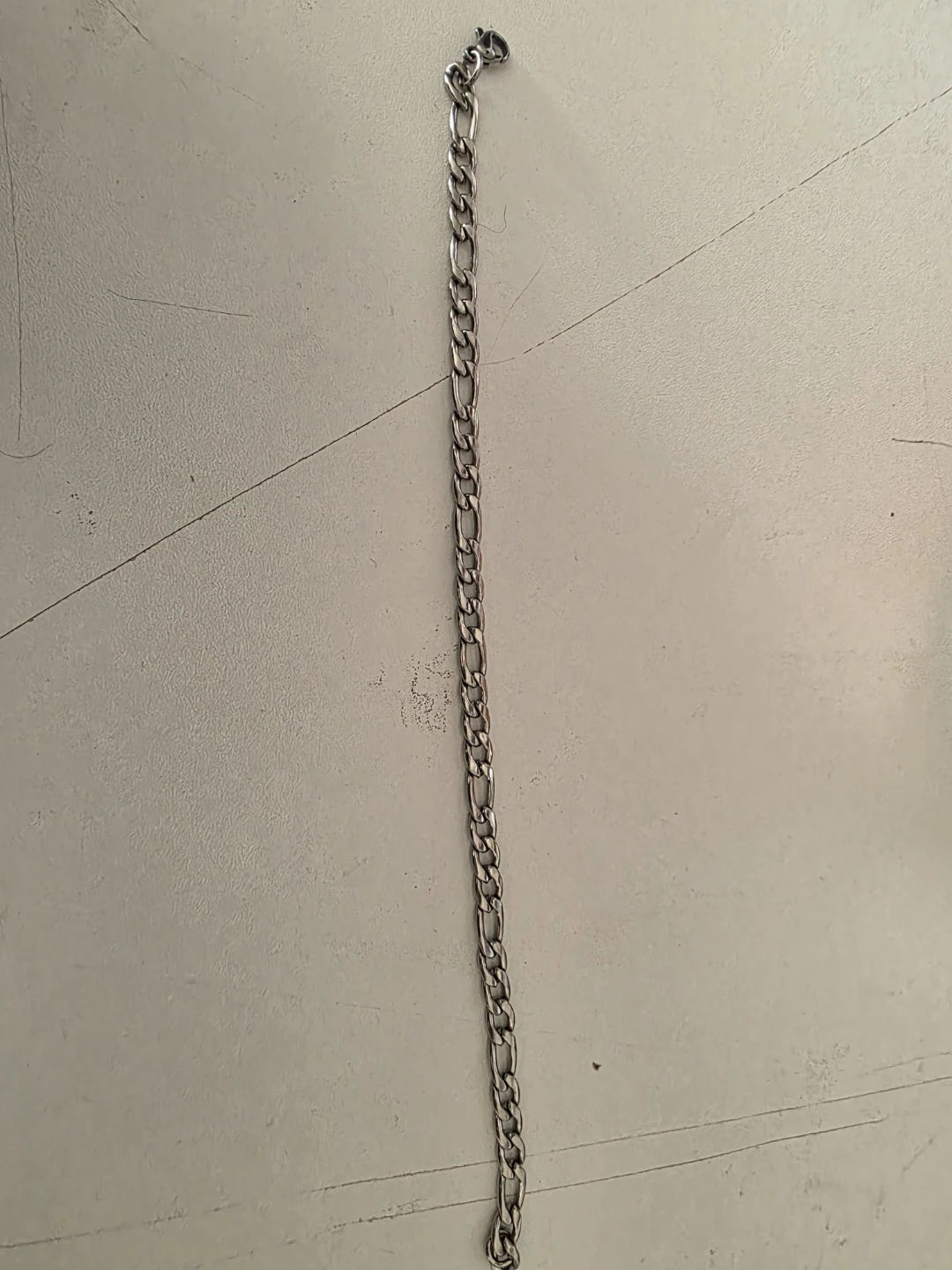 Figaro Chain Bracelet - Silver Tone - photo 2