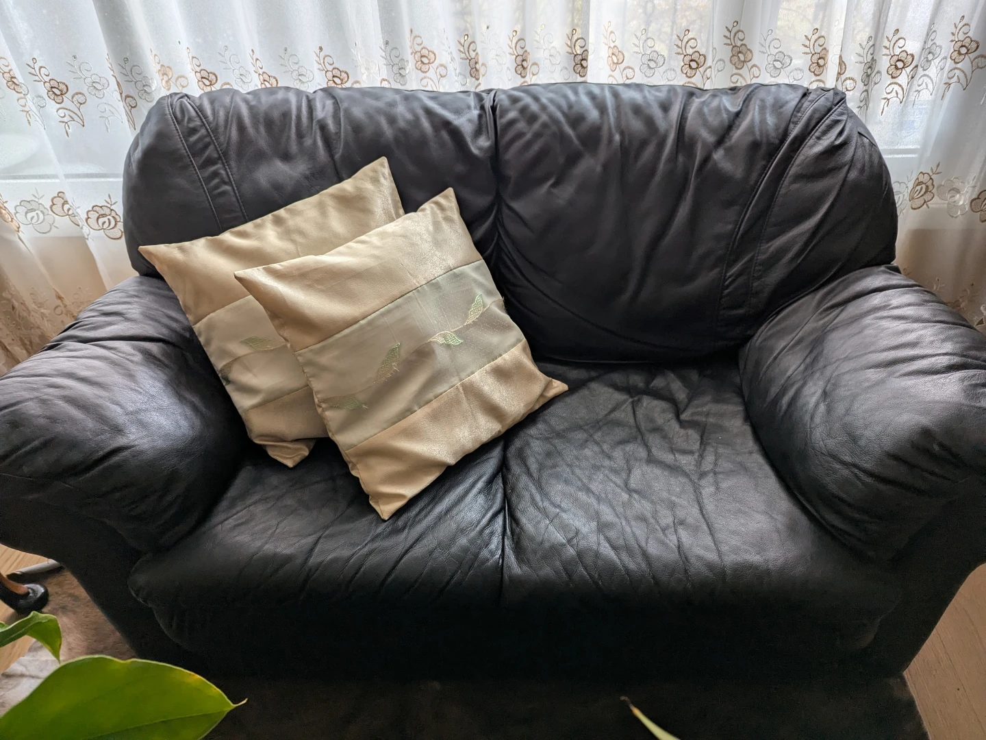 Black Leather Couch