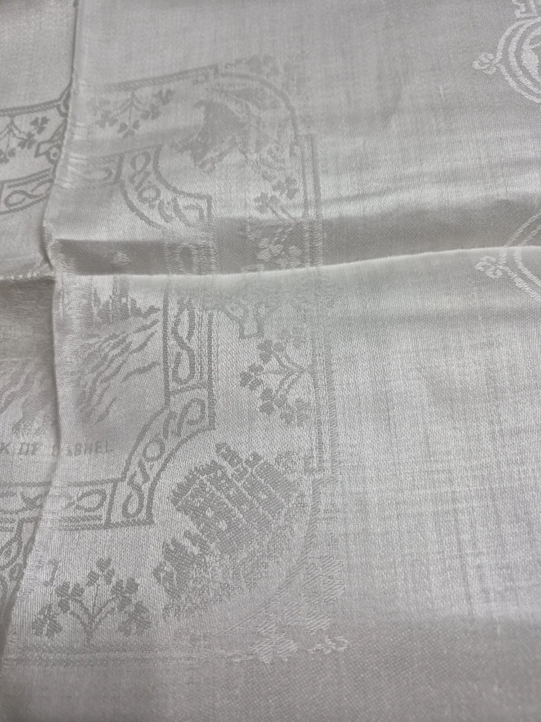 Pure Irish Linen Double Damask - 22" x 22" Table Decor Napkin - photo 5