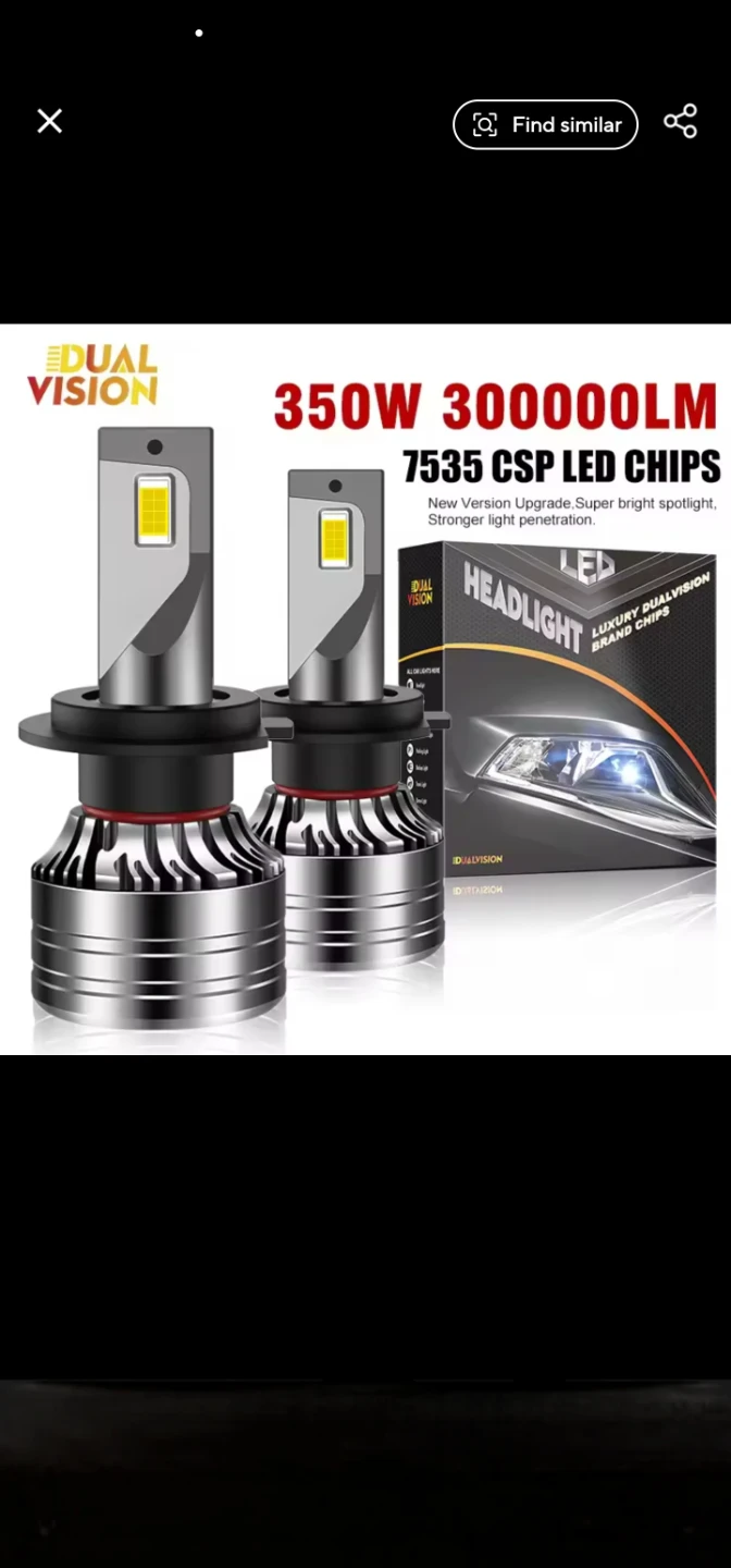 Dual Vision LED Headlight Bulbs H11 - 7535 CSP LED Chips