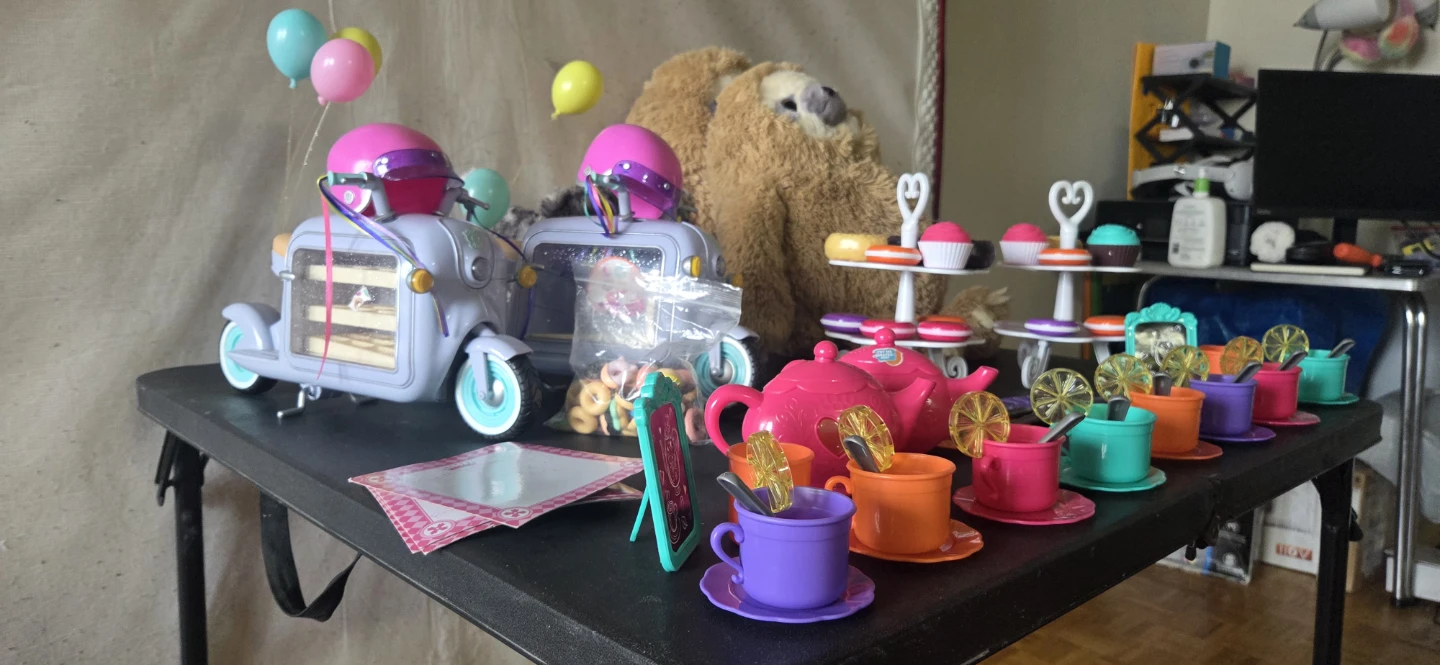 Large Kids Toy Bundle – Tea Set, Doll Strollers, Plush & Games