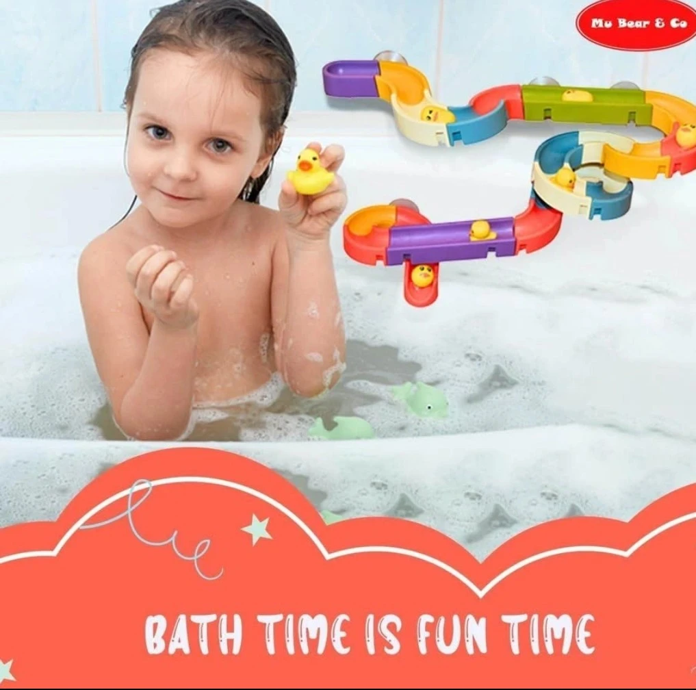 Mu Bear & Co Baby Slideway Bath Toy 34 Pcs - photo 3