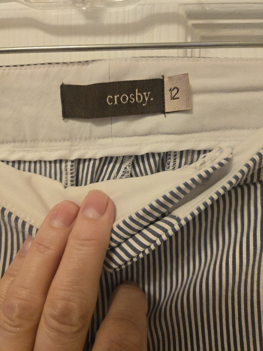 Crosby Striped Capri Pants Size 12 - photo 3