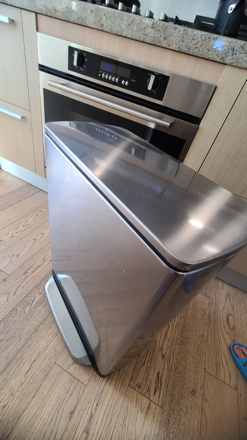 Stainless Steel Simplehuman 46L Kitchen Trash Can - photo 2