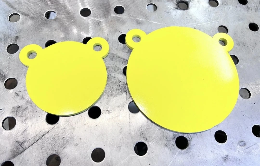 Yellow Bear Shape Steel Targets (Set of 2)