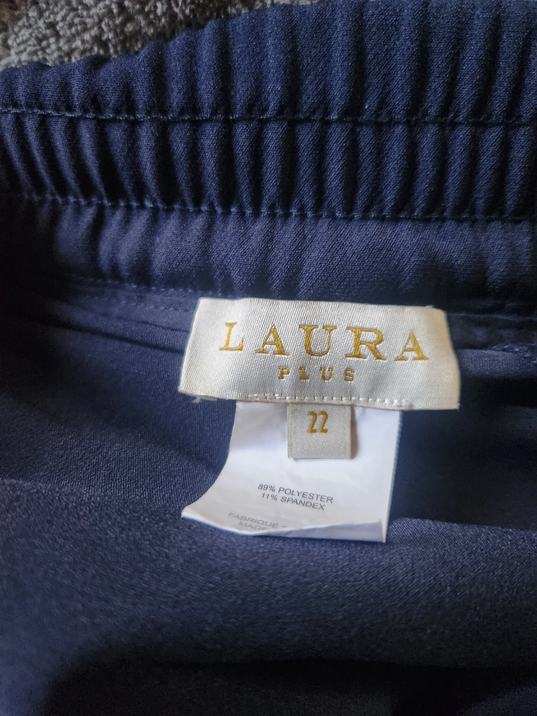 Laura Plus Women's Navy Blue Pants Size 22 - photo 2