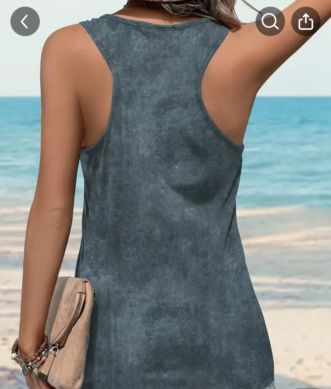Women's Graphic Tank Top with Butterfly and Celestial Design - photo 2