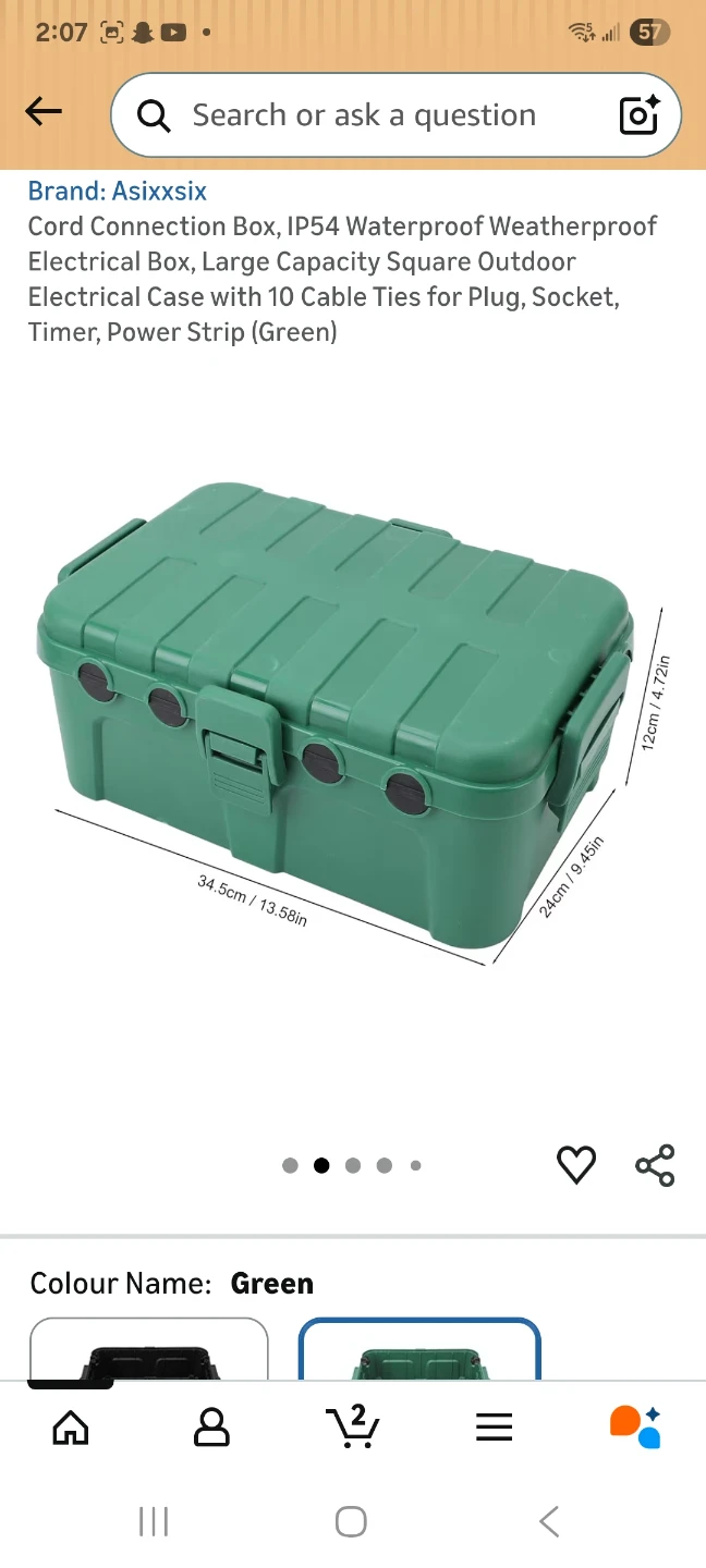 Asixxxsix Outdoor Electrical Cord Connection Box - photo 2