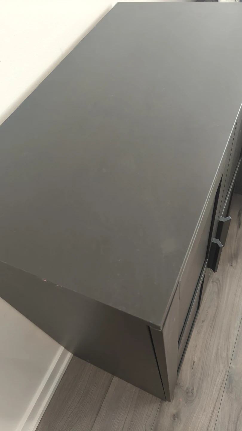IKEA BRIMNES Cabinet with Doors – Black Storage Cabinet - photo 4