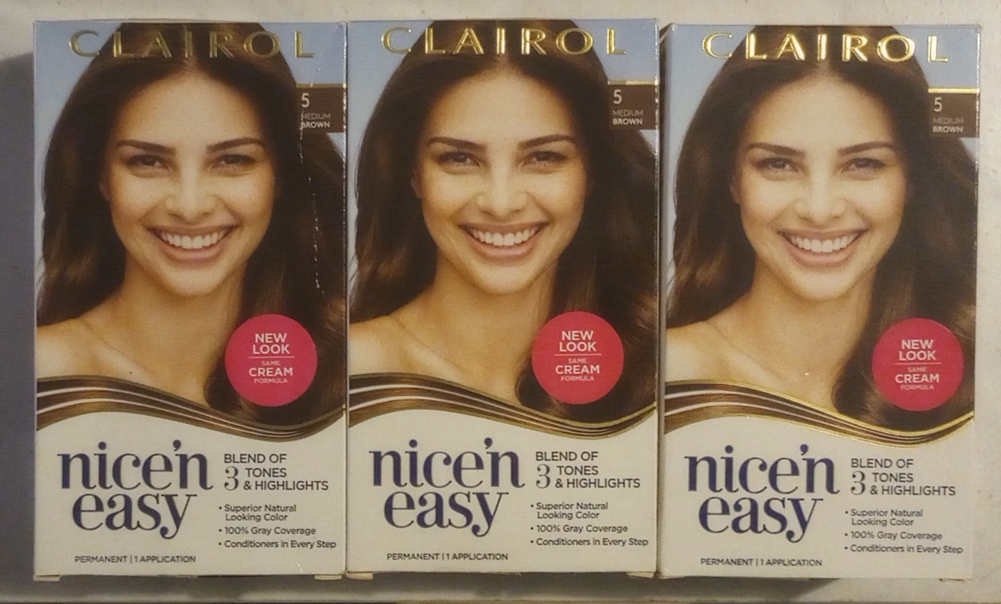 Clairol Nice & Easy Medium Brown Haircolor - 3 for $15