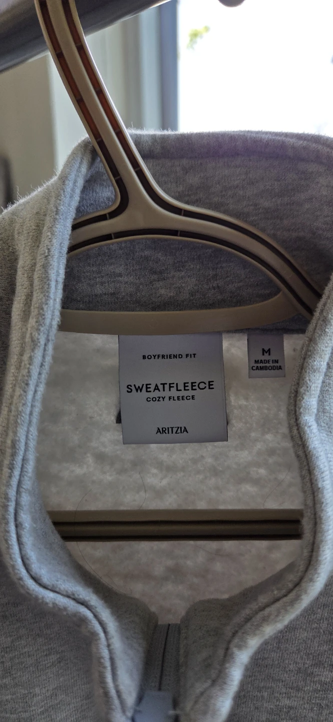 Aritzia Sweatfleece Boyfriend Fit Quarter Zip Pullover - photo 2