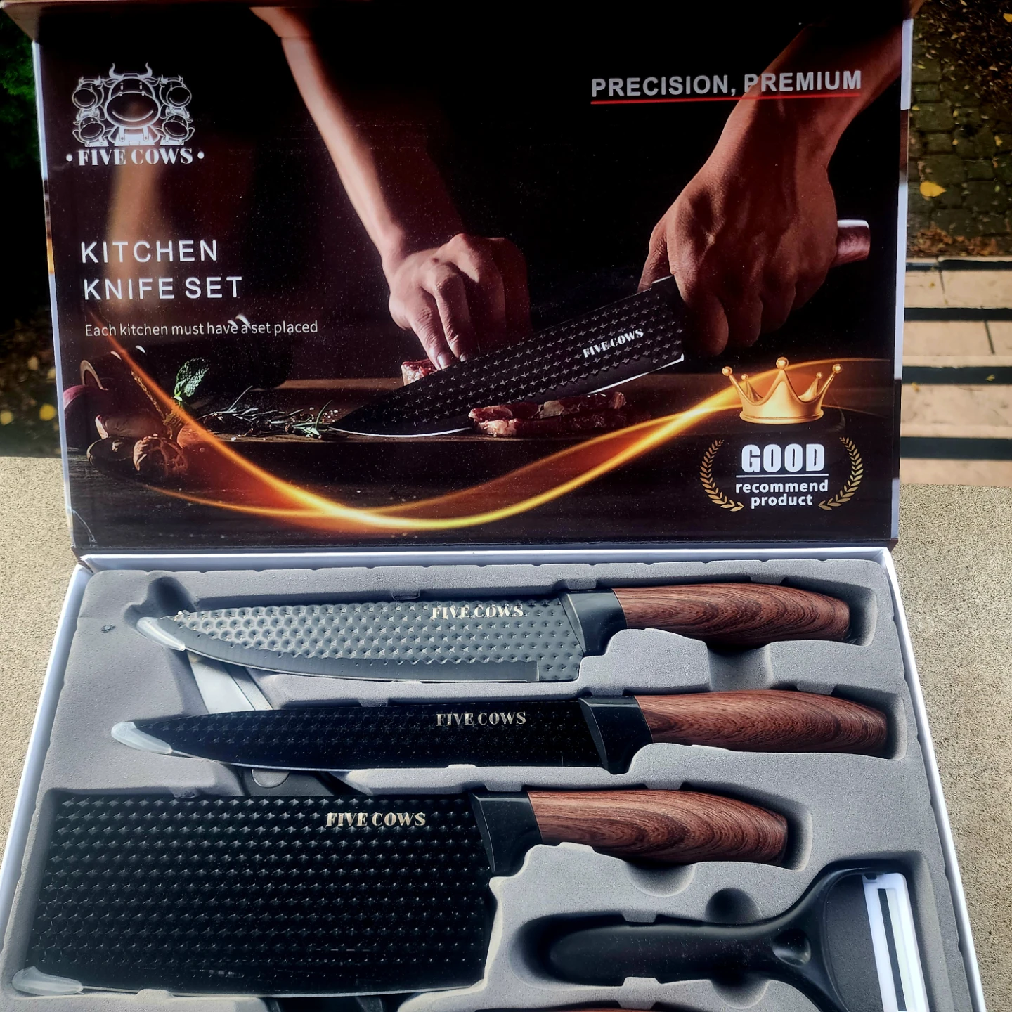 NEW 6 Piece Kitchen Knife Set
