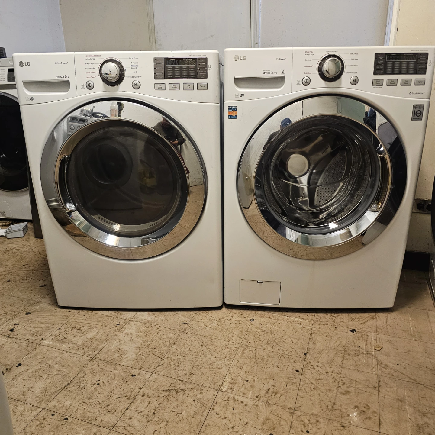 LG Front Load Steam Washer and dryer