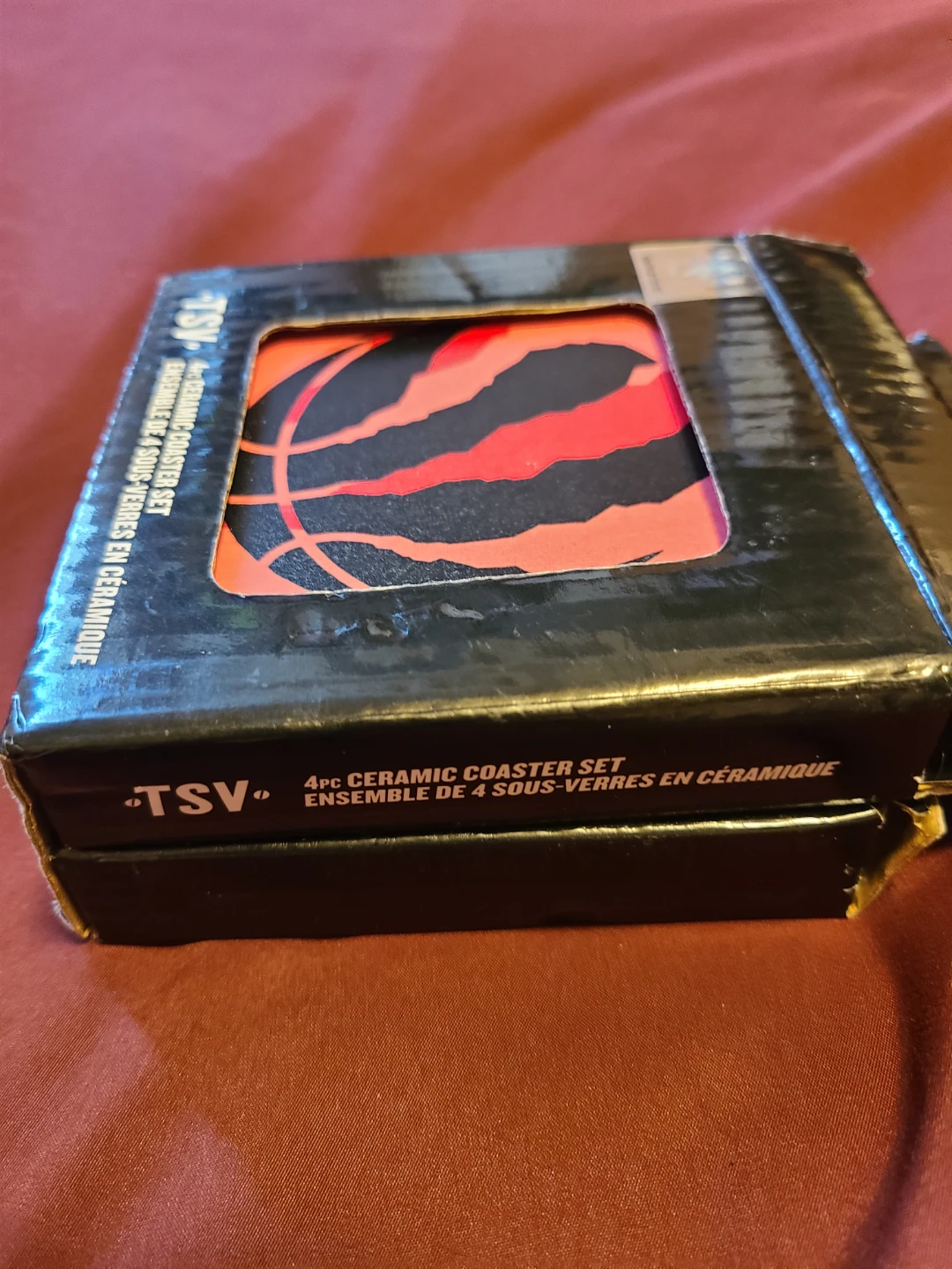 TSV 4pc Ceramic NBA Raptors Coaster Set - photo 4