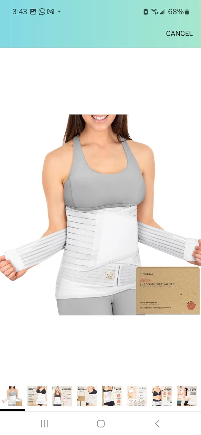 Postpartum Recovery Support Belt 3-in-1