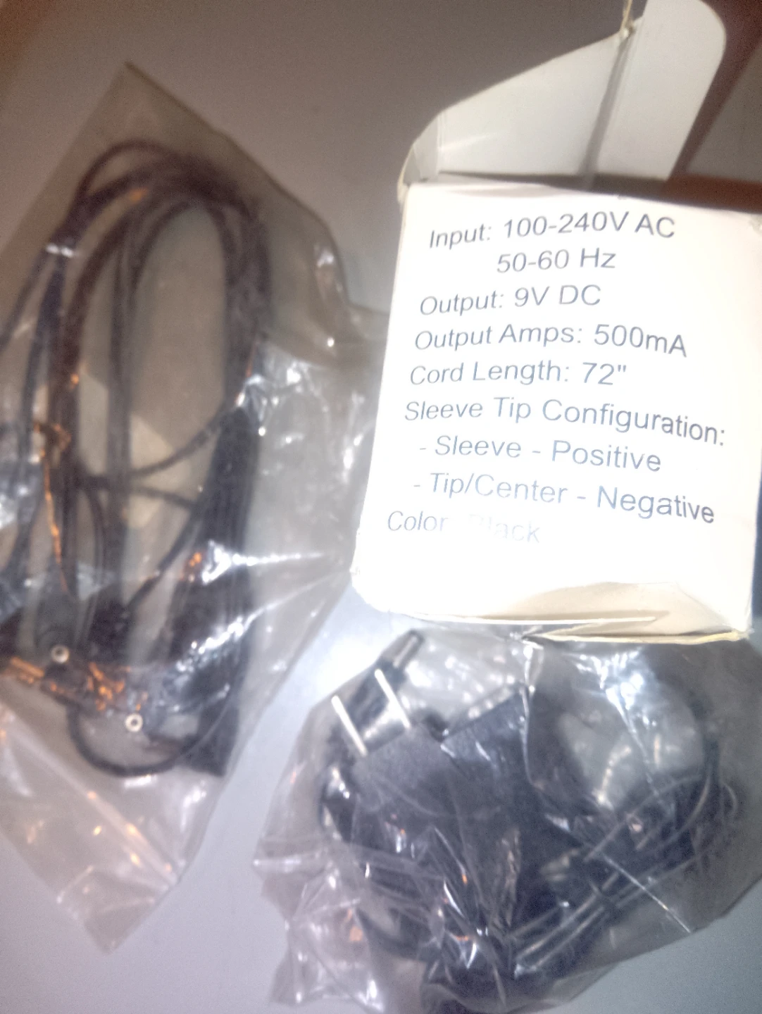 9V DC 500mA AC Adapter - photo 2