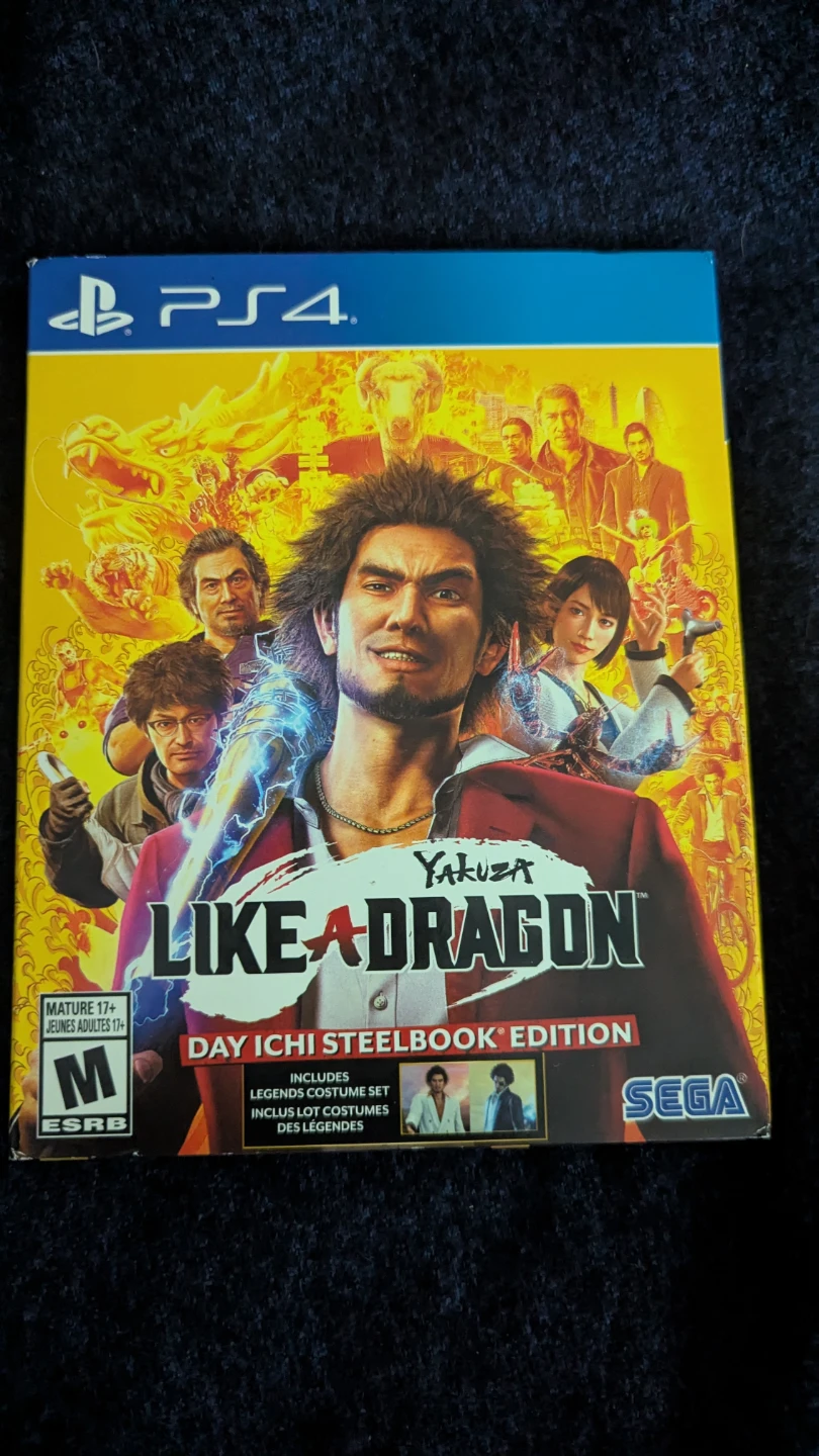 Yakuza Like A Dragon Day Ichi Steelbook Ryu Ga Gotaku