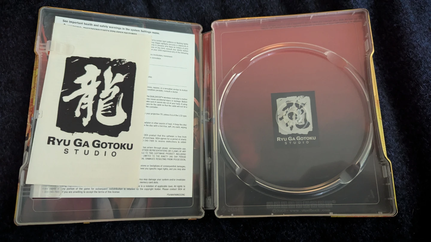 Yakuza Like A Dragon Day Ichi Steelbook Ryu Ga Gotaku - photo 5