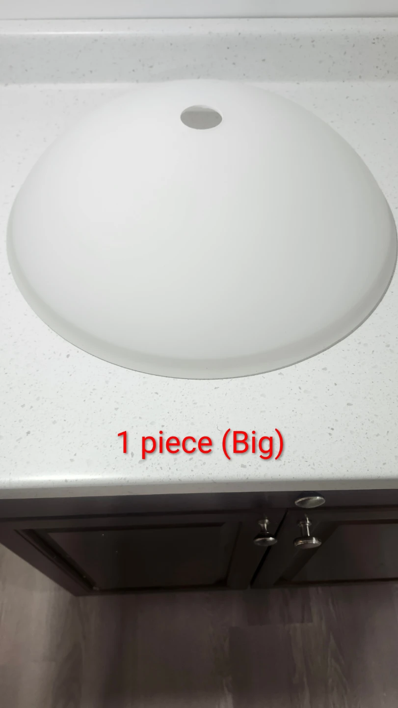 Set of 9 Dome Glass Light Fixture Shades (8 Small, 1 Big) - photo 2