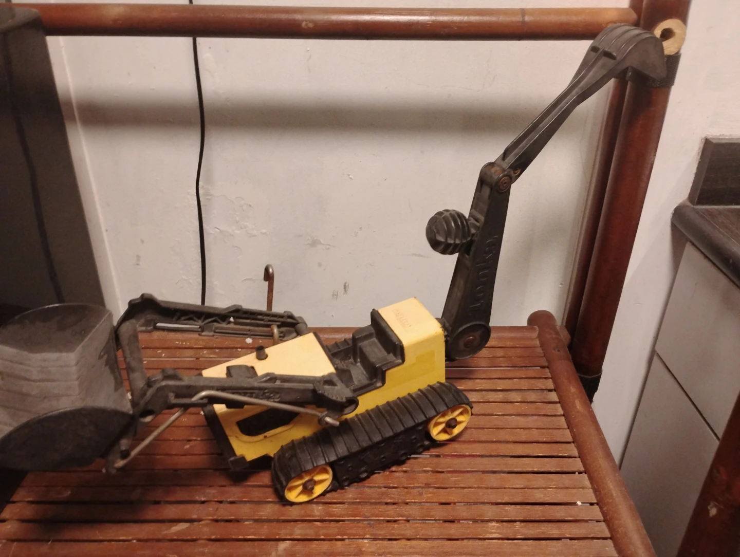 Tonka Yellow Excavator Toy