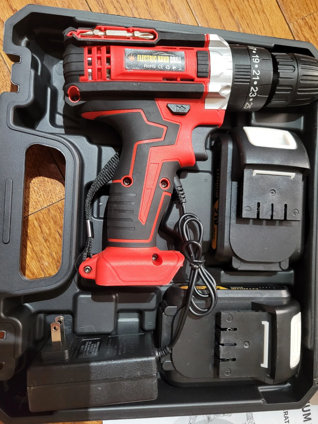 LISHION Lithium Electric Hammer Drill with 2 Batteries. NEW - photo 2