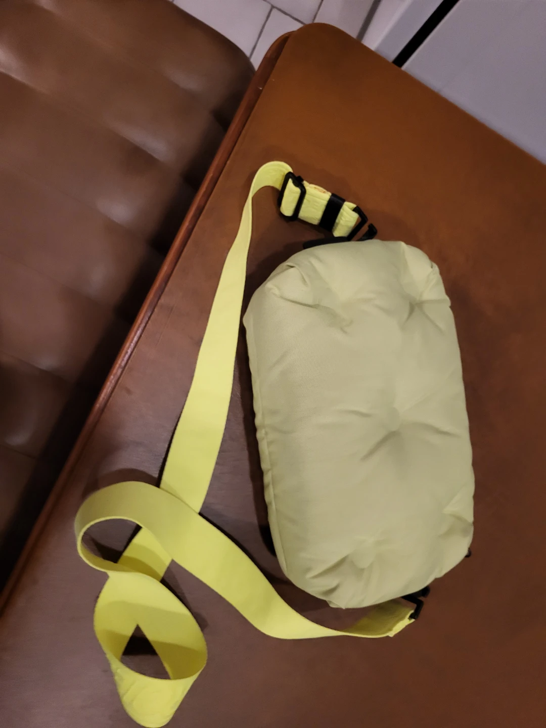 Maison Margiela Padded Belt Bag - Neon Yellow Green