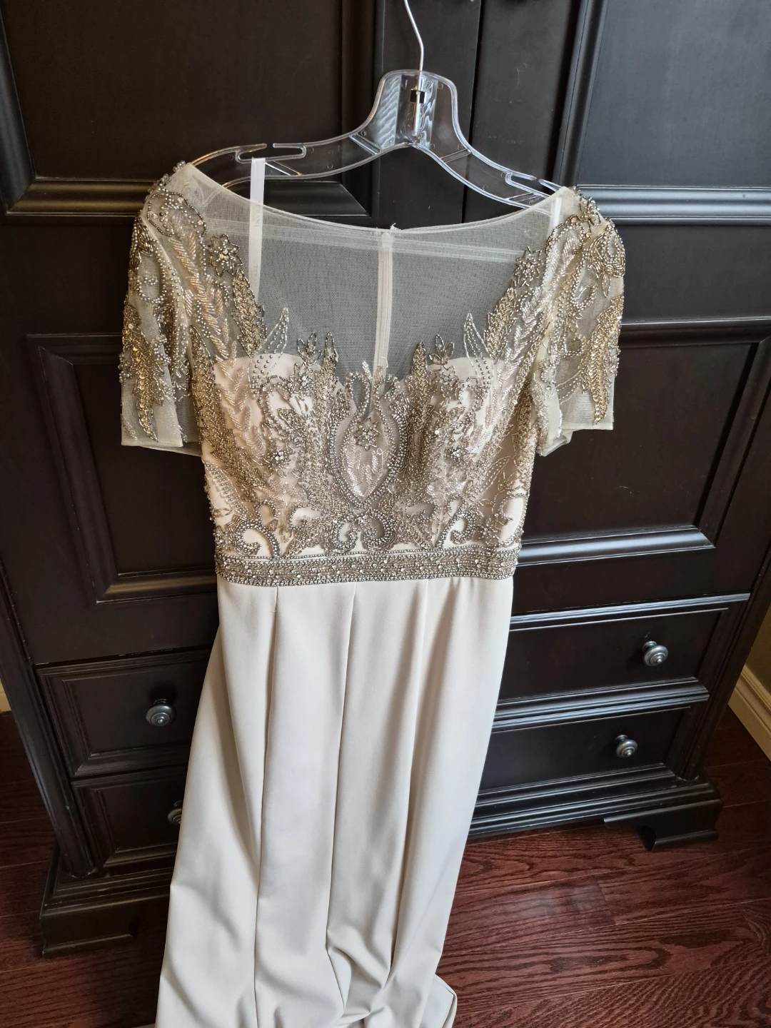 Beaded Illusion Neckline Gown - photo 2