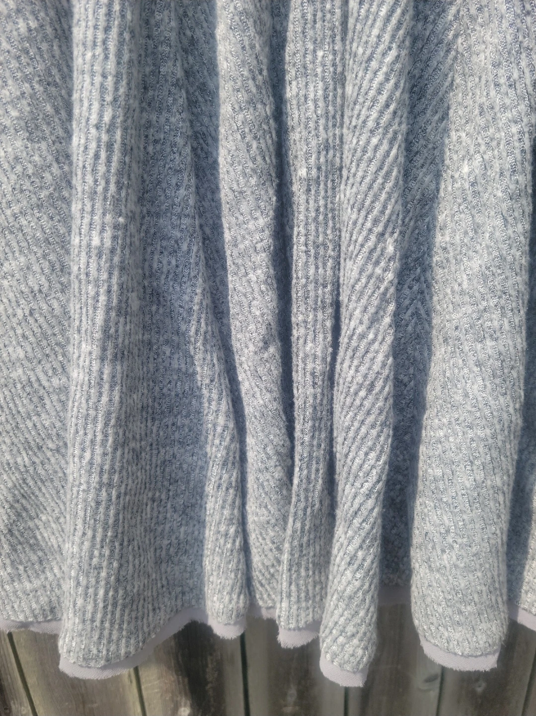 American Eagle Outfitters Grey Ribbed Long Sleeve Peplum Dress S - photo 2