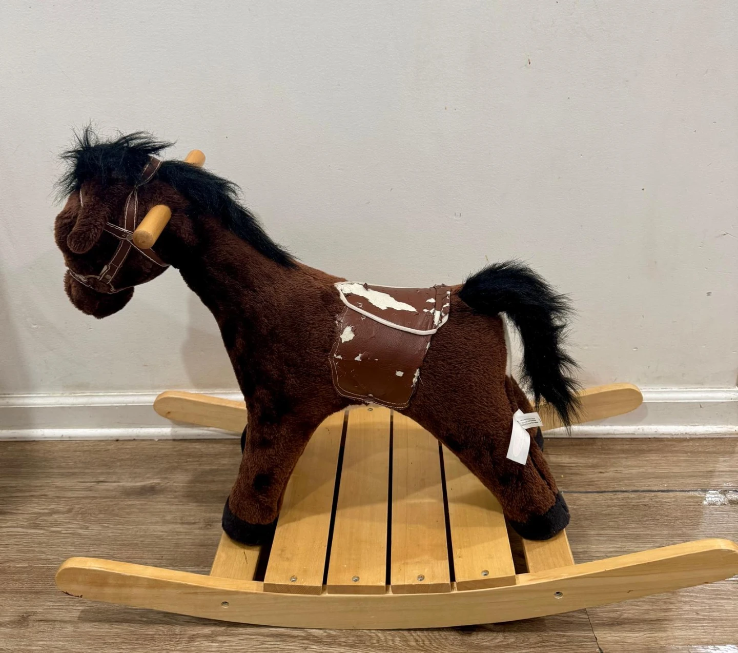 Melissa & Doug Brown Plush Rocking Horse