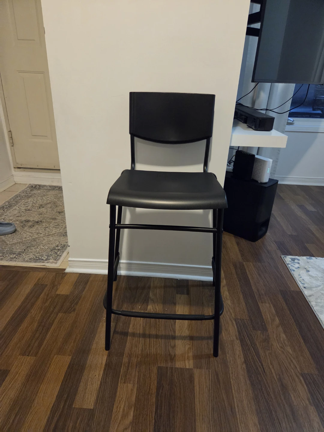 2 Black Bar Stool