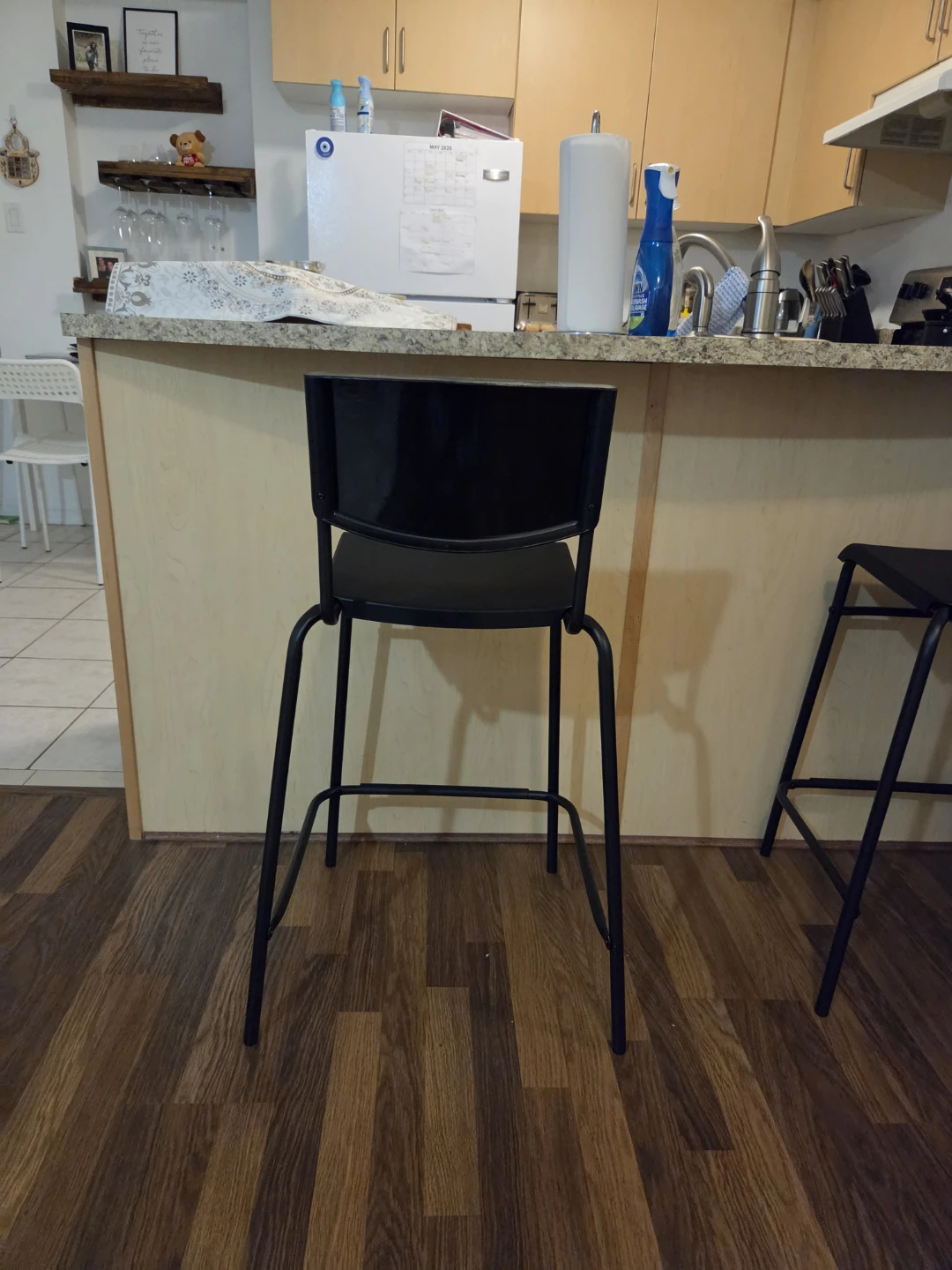 2 Black Bar Stool - photo 3