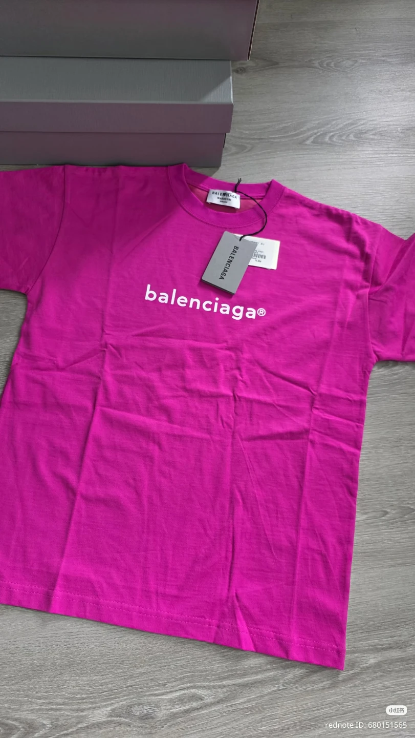 Balenciaga Logo T-Shirt - Pink