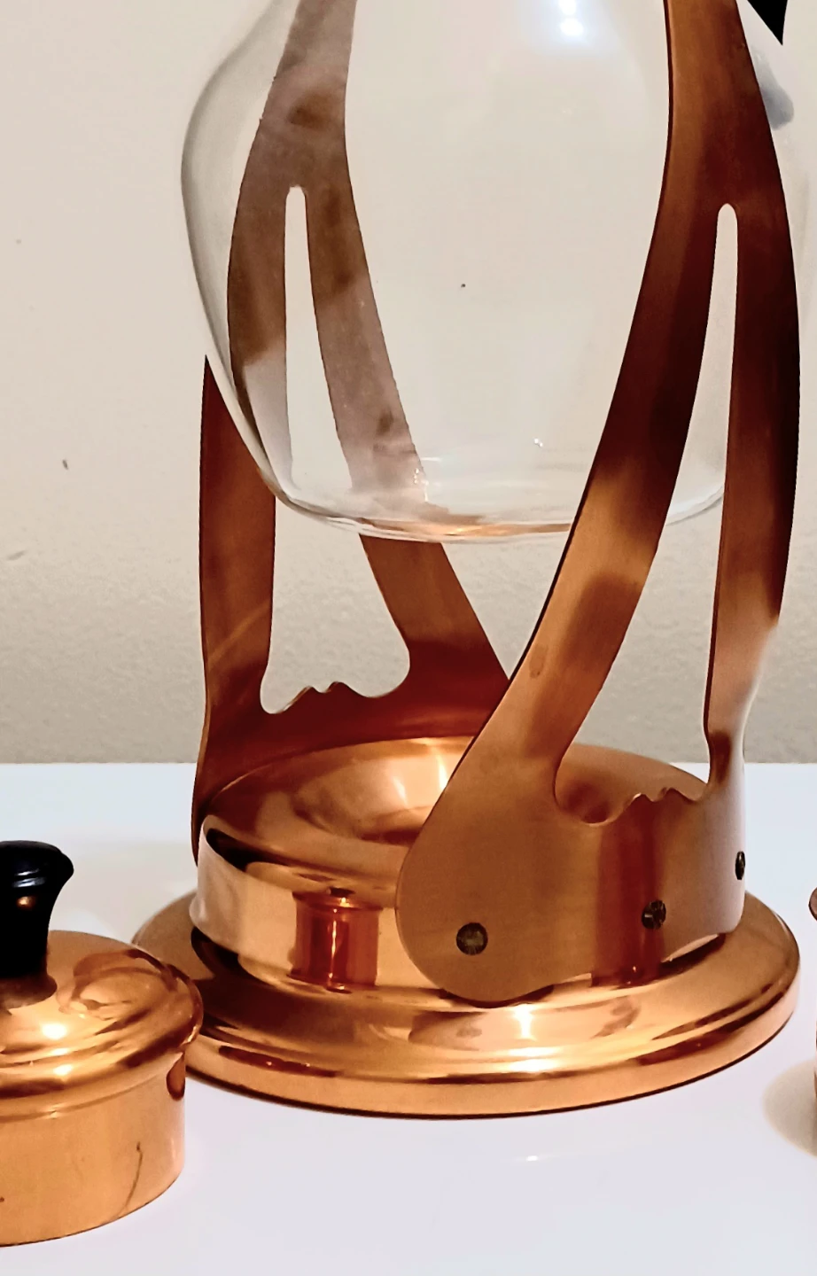 Vtg Coppercraft Glass Coffee Tilting Carafe - photo 4