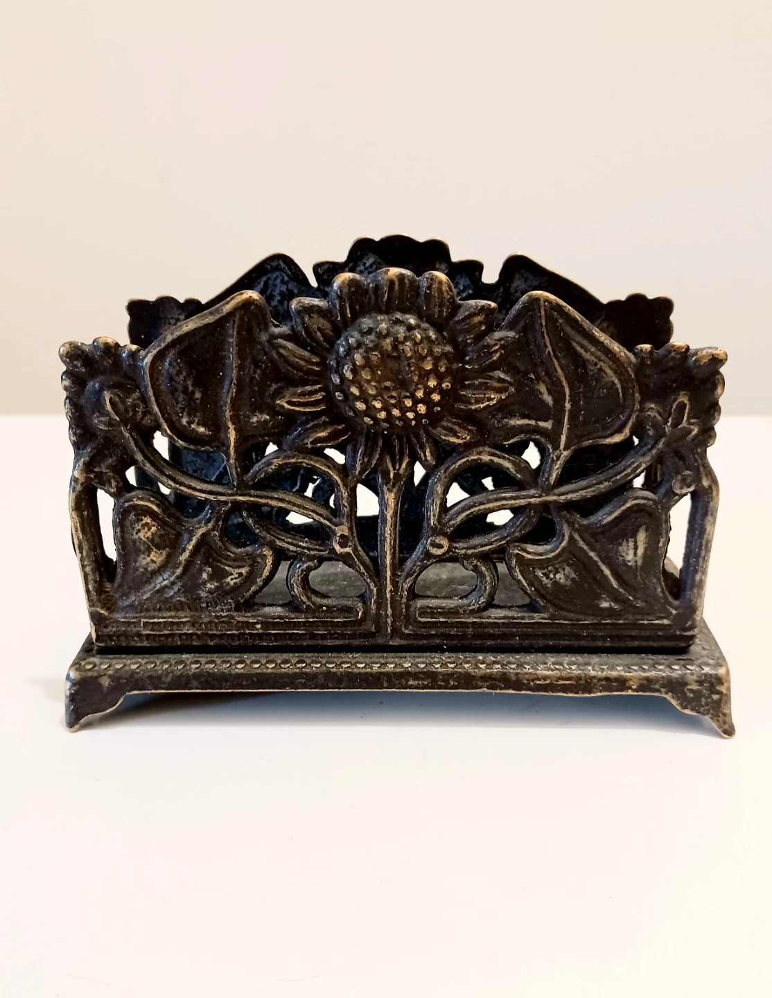 Vintage Bronze Italian Letter Holder