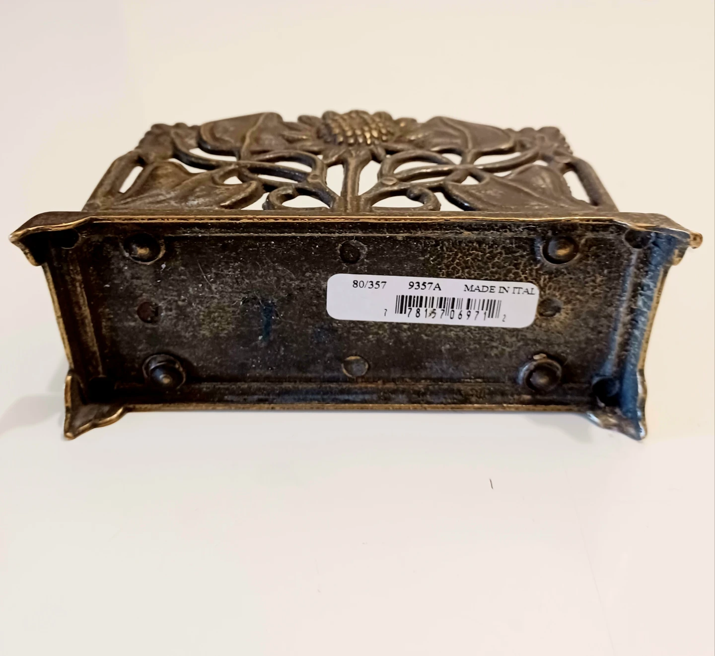 Vintage Bronze Italian Letter Holder - photo 3
