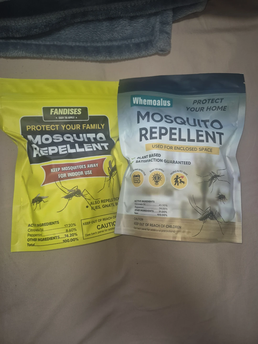 Fandises & Whemoalus Mosquito Repellent Pouches (2 Count)