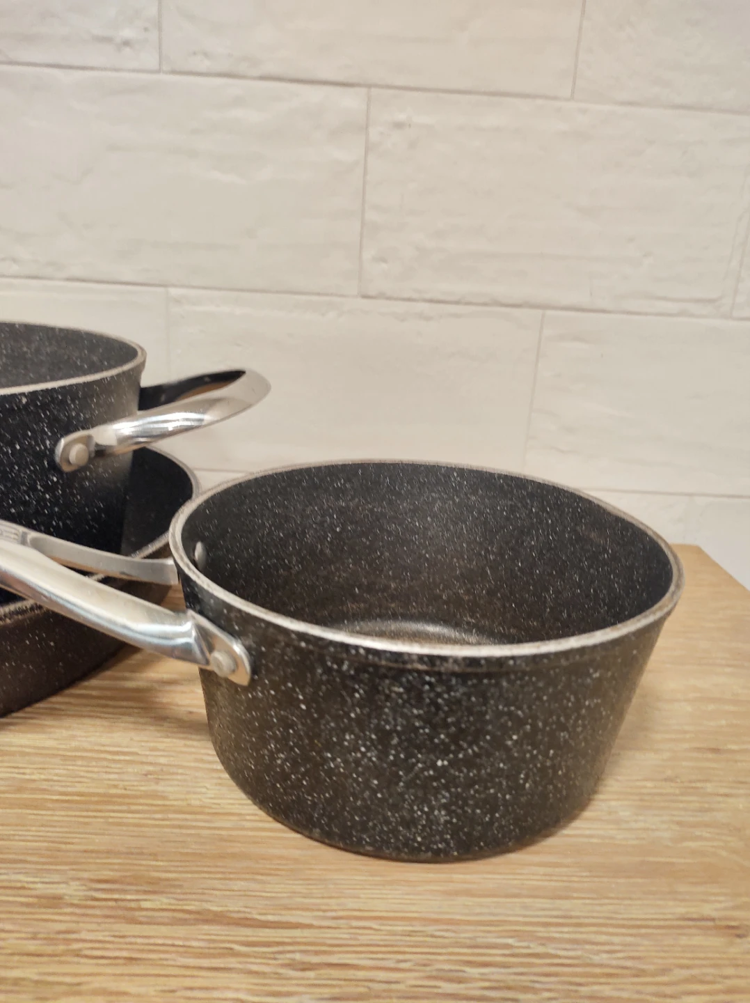 Hard Rock Set of 3 Non-stick Pots and Pans - photo 4
