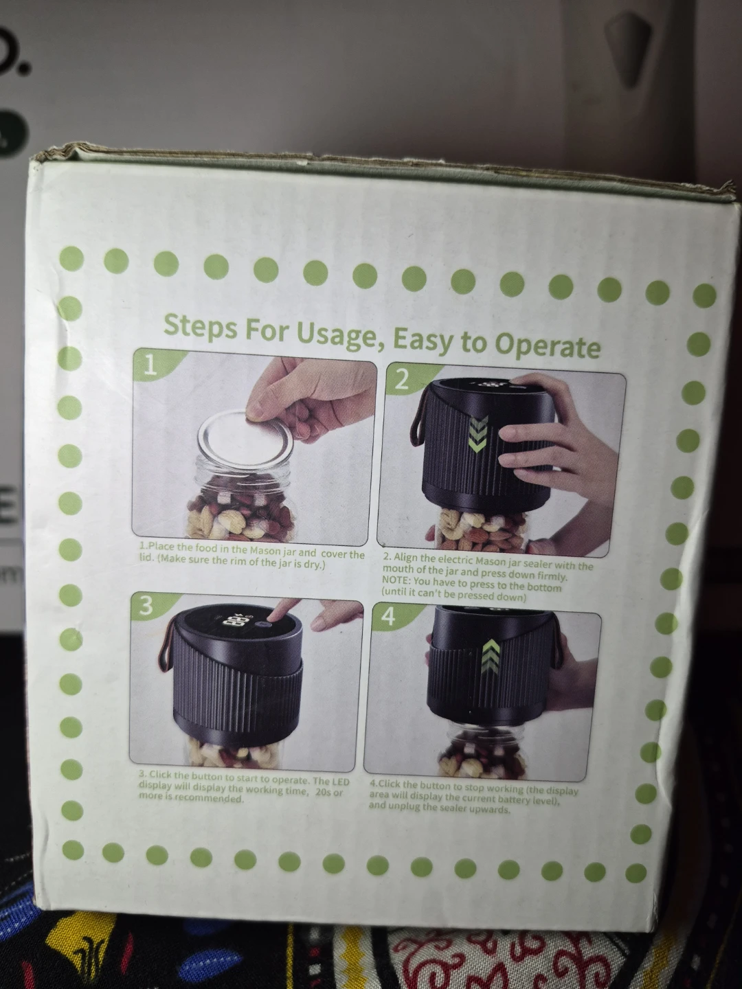 Electric Vacuum Sealer KZ-84 for Mason Jars - photo 4