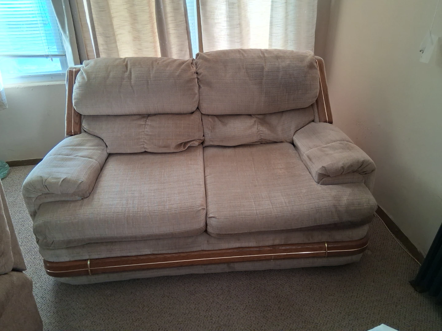 Beige Loveseat Sofa