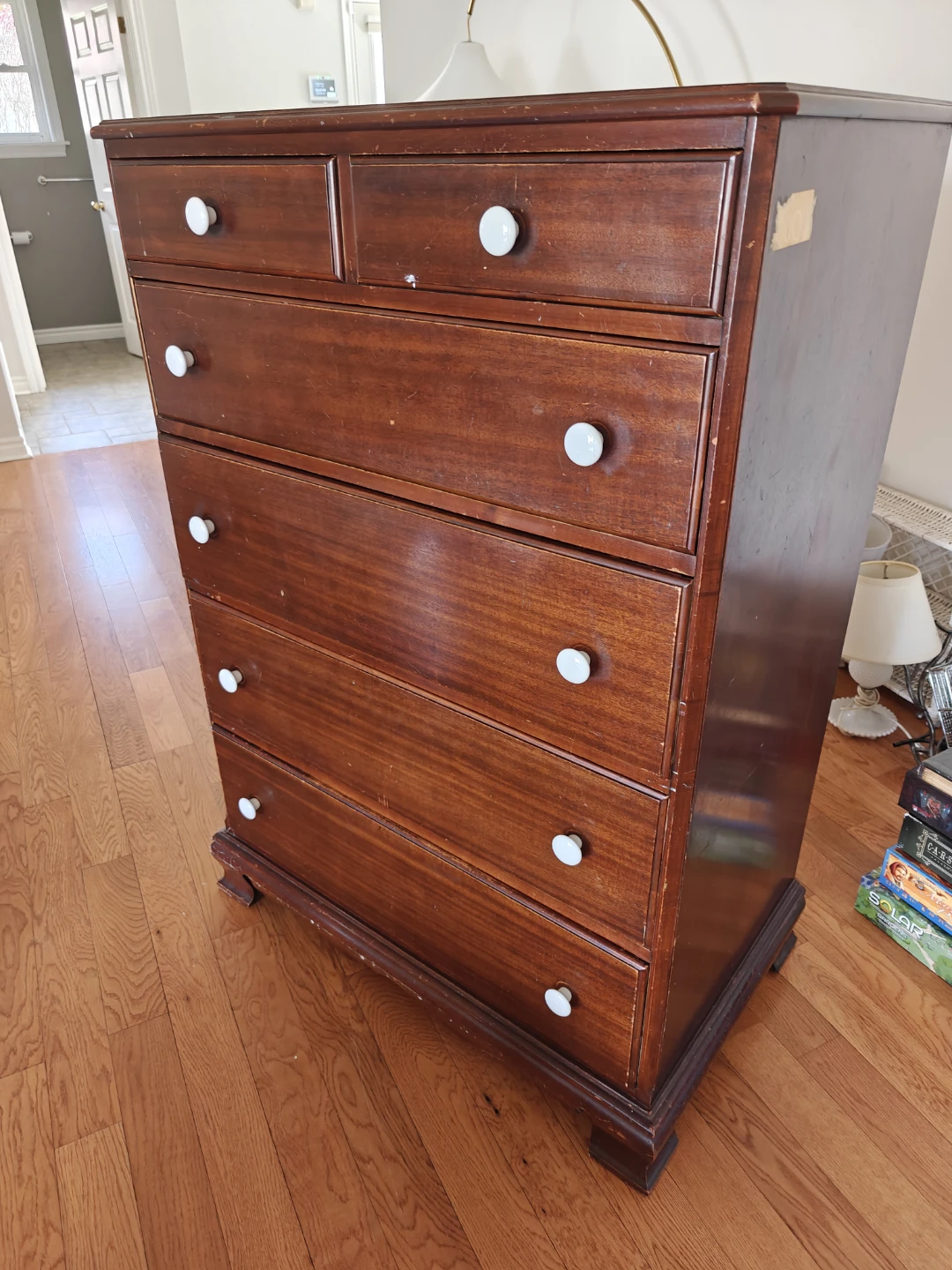 Wooden Dresser with 6 Drawers