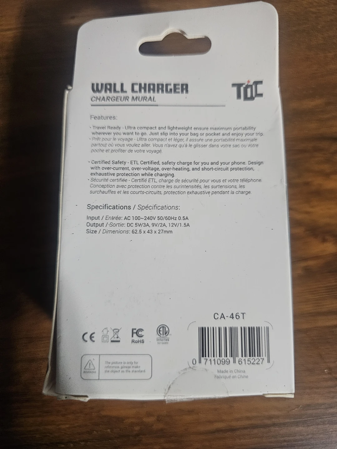 TOC Wall Charger 18W PD USB-C - photo 2