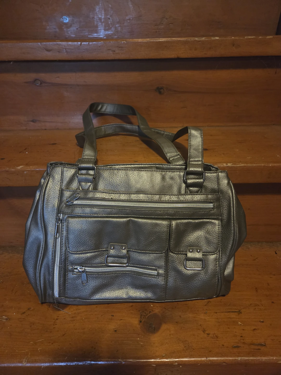 Women's Faux Leather Tote Handbag