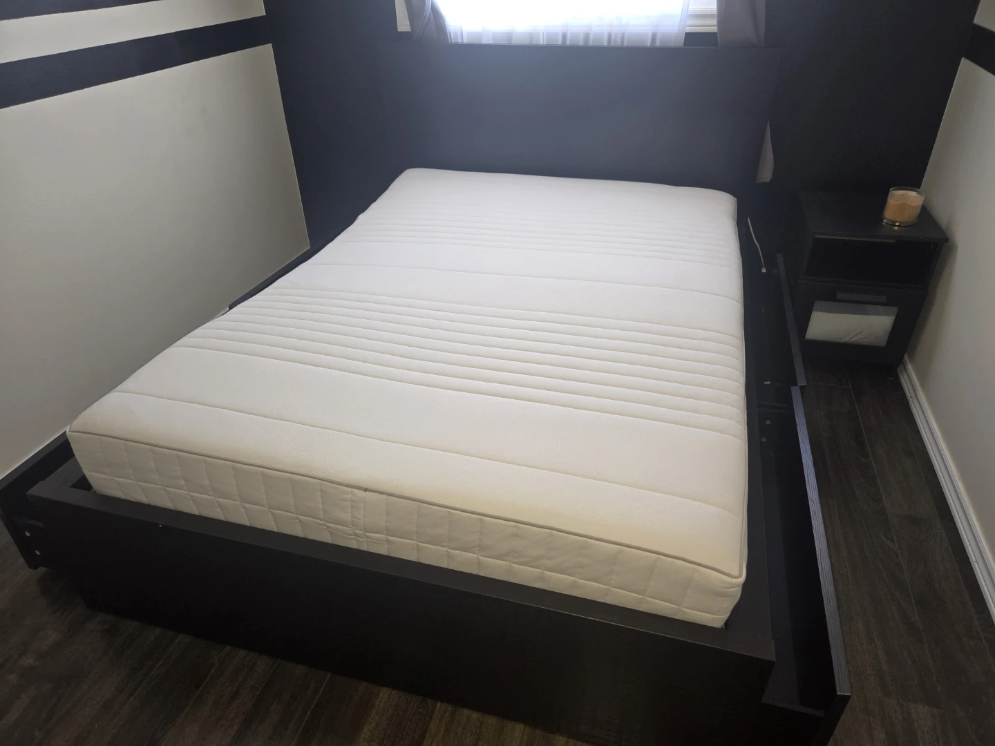 IKEA ASBYGDA bed frame  and  Foam Mattress Firm/White - photo 5