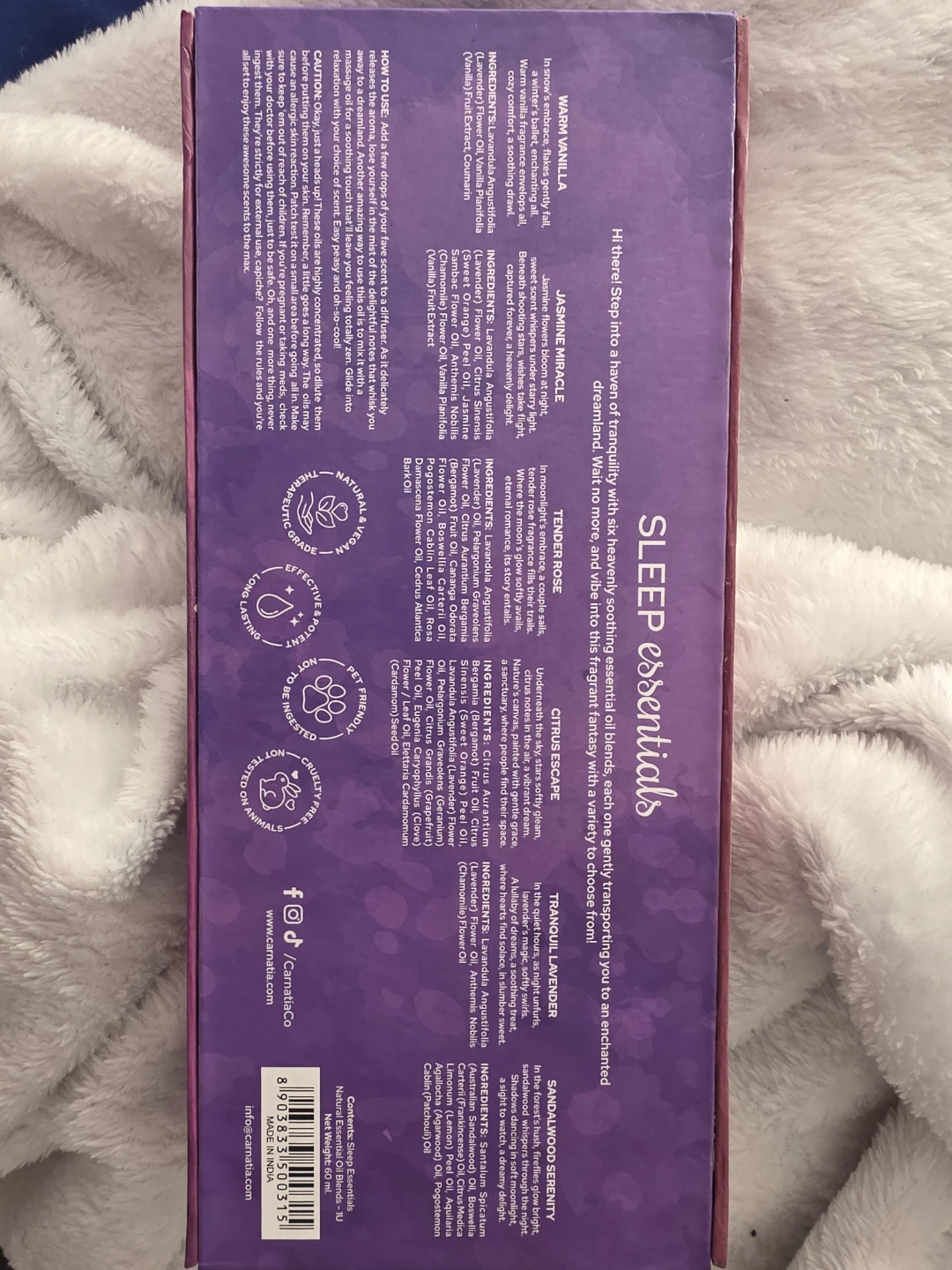 Carnatia Sleep Essentials Natural Essential Oil Blends Set - photo 2