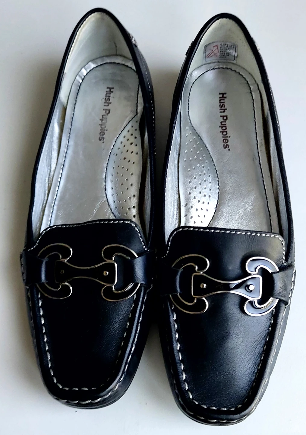 Hush Puppies Black Genuine Leather Loafer