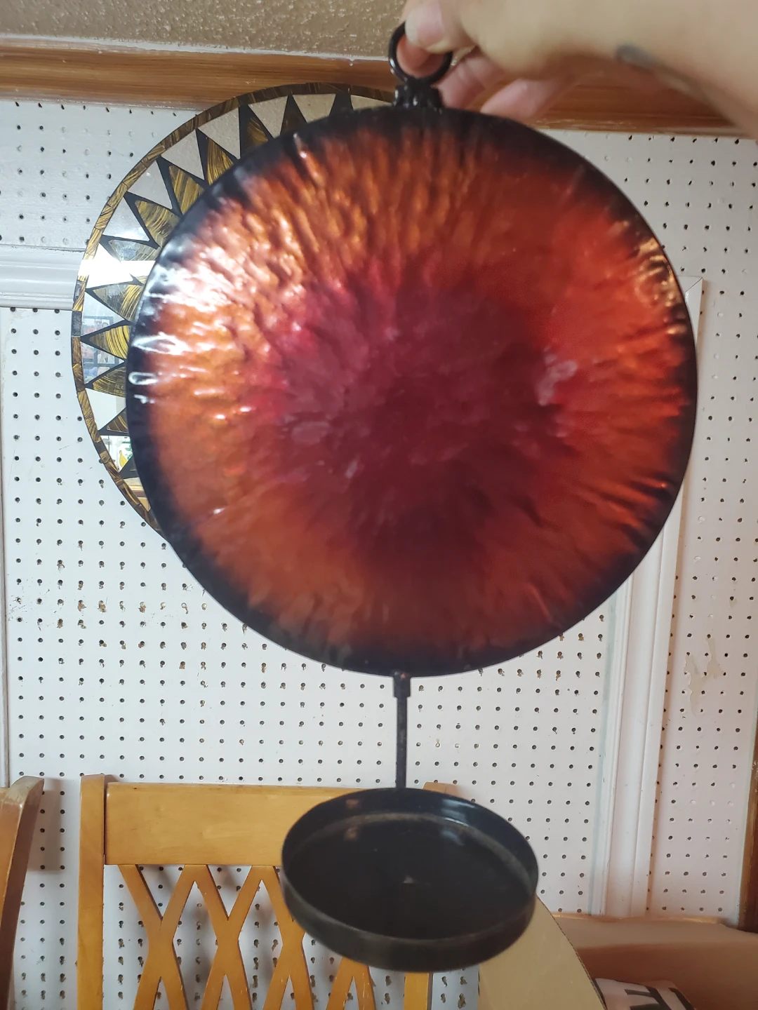Set of 2 Round Metal Candle Holders - photo 2