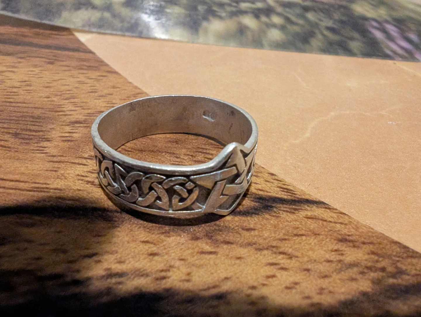 Three Sterling Silver Ring Set - Celtic Knot & Minimalist - photo 2