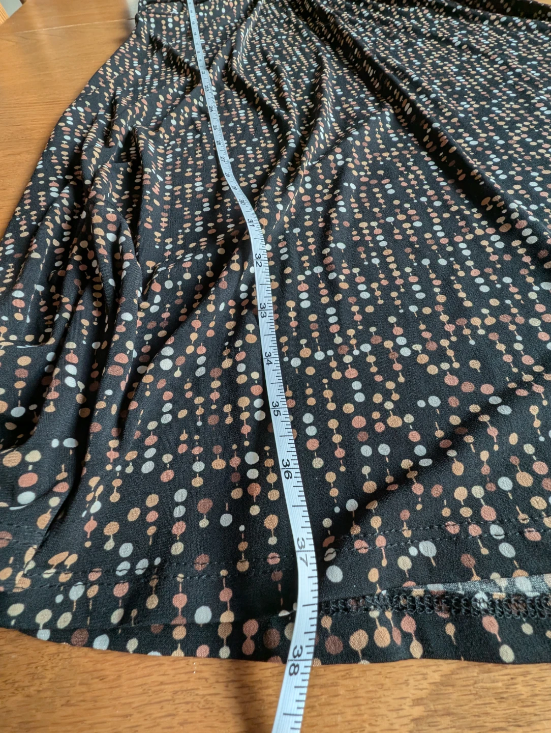 Black Halter Dress with Multi-Color Dot Pattern - photo 4